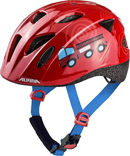ALPINA Jungen, Fahrradhelm, Firefighter Gloss, 47-51 cm