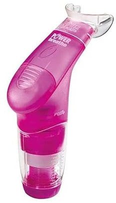 POWERBreathe Plus rosa välbefinnande medium motstånd andning muskeltränare LSI-Plus2