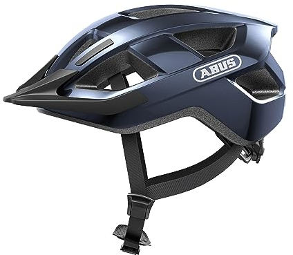 ABUS Fahrradhelm Aduro 3.0 – Sportiver City-Helm in stilvollem Design für alltägliche und sportliche Touren – für Damen und Herren – Blau, Größe M