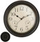 APODESS 12 Zoll/30CM Wanduhr Vintage Küchenuhr Wanduhr Ohne Tickgeräusche Lautlos Uhr Badezimmer mit Temperaturanzeige Wall Clock Living Room Retro Wasserfest Uhr für Wohnzimmer Zuhause Garten