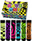 United Oddsocks Rave On 6 Odd Socken in Geschenkbox | Unisex UK 5-10 | EUR 38-44 | US 6-11, mehrfarbig, Einheitsgröße