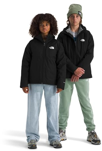 The North Face Teen Perrito 4-N-1 Hooded Jacket, TNF Black, Large