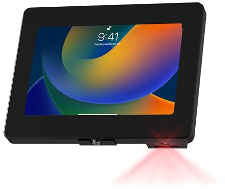 CTA iPad Wall Mount with Barcode Scanner – Anti-Theft Tablet Enclosure with Honeywell Barcode Scanner for iPad 10.9 10th Gen, 11 (A16), Pro 11, Air 11, Galaxy S Tabs, Surface Go Tabs & More