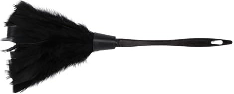 Kueohse Plumero de moda de Turquía con de plástico negro, herramienta de limpieza (negro) 35 cm