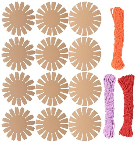 EXCEART Kit de Suministros para Tejer Cestas de Papel y Cuerda de Yute para Niños, 15 Piezas para Manualidades y Decoración del Hogar Creativa
