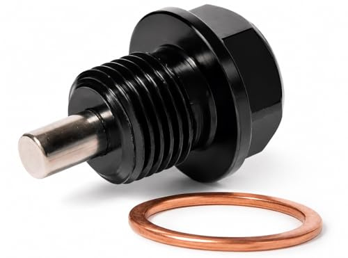 Vite per serbatoio dell'olio universale M12 x 1,5, tappo di scarico dell'olio magnetico, in lega di alluminio, con guarnizioni, per tutti gli altri modelli di auto con filettatura 12 x 1,5