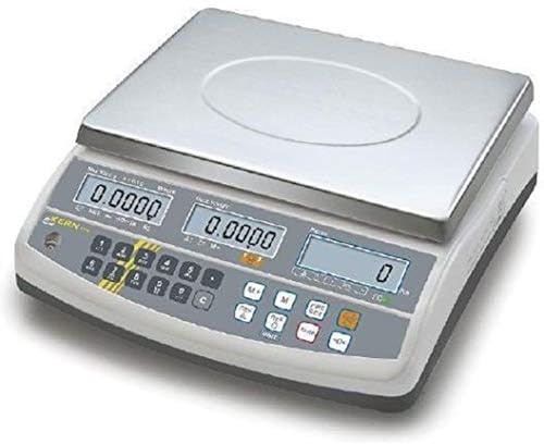 Zählwaage Kern CFS 50K-3 mit 100 Artikelspeicherplätzen bis 50kg (1g genau)