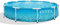 Intex 28206EH großer, runder oberirdischer Swimmingpool mit verstärkten Seitenwänden und Metallrahmen für den Garten oder Außenbereich, 3 m x 76 cm