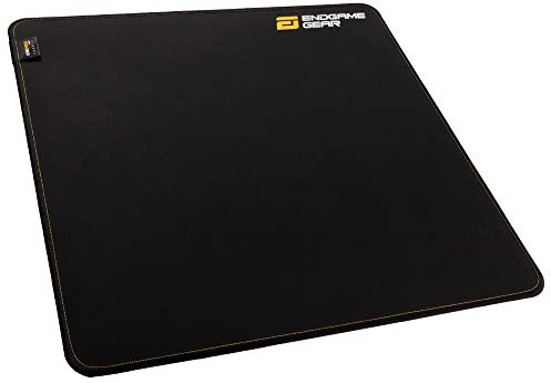 ENDGAME GEAR MPX 390 Rutschfestes Gaming-Mauspad - L - Kombination aus Silikon und Cordura - Größe : 390x390x3mm - Ergibt Ausgezeichnete Gleiteigenschaften für alle Maustypen -Black/Yellow