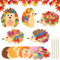 MONCAP 9STK Igel Bastelsets Kinder Igel Basteln Herbst Kreativsets Igel Kreative DIY Kunst und Handwerk Herbstdeko Bastelset mit Pailletten Moosgummi für Jungen Mädchen Herbst Geschenk