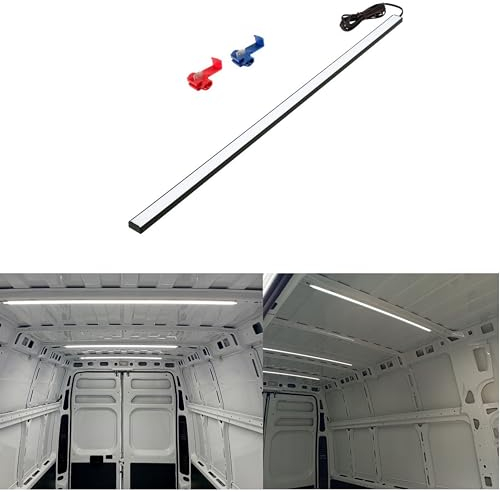 QLS LED Laderaumbeleuchtung Innenbeleuchtung Kofferraum 50 cm schwarz Licht Auto Wohnmobil Van Bus Caravan Boat Wohnmobil Küche Zimmer