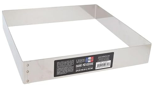 Cadre à mousse inox H 4,5 cm 26 x 26 cm