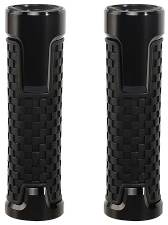 Motorrad Lenker Griffe, 2 Stück - Universal Lenkergriffe für Motorräder, Roller & Mopeds: 1 x 22mm + 1 x 24mm Gummi Rollergriffe