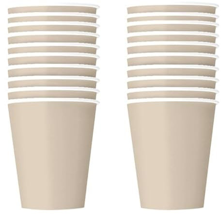 Paris Prix Lot de 20 Gobelets en Carton Vitamine 23cl Lin