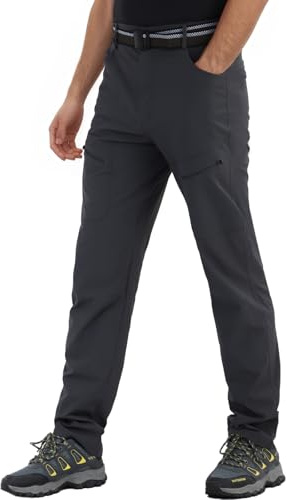 LY4U Pantalones de Senderismo para Hombre, Pantalones de Viaje Cargo Ligeros Safari, Pantalón de Pesca al Aire Libre Transpirable de Secado Rápido de Verano