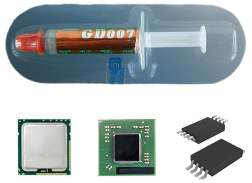 Grasso Termico | Pasta Termica Per Processori - Siringa Siliconica Conduttiva Per Raffreddamento Elettronico Domestico Computer Stampanti Componenti Elettronici