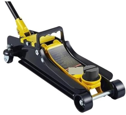 Hydraulisk Domkraft 2,5T golvhydraulisk domkraft Pneumatisk lågprofil golvdomkraft Heavy-Duty Steel Racing med enkelkolvlyftpump