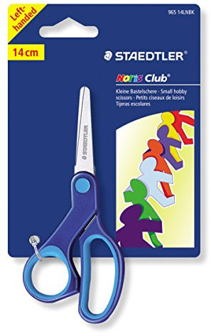 Staedtler Noris Club Bastelschere 14 cm für Linkshänder aus Edelstahl