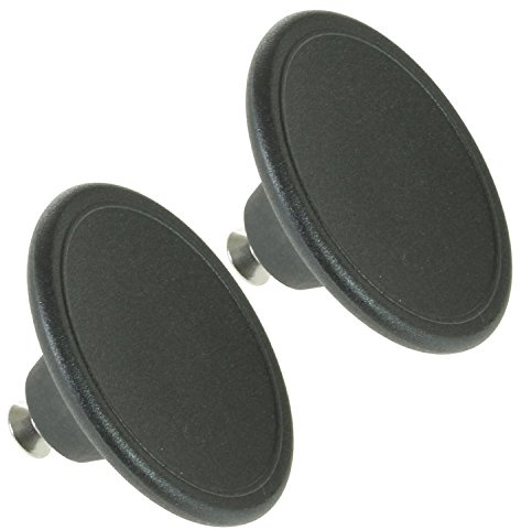 SPARES2GO 5.5cm Large Handle Lid Knob for Le Creuset Casserole Pot/Dish/Saucepan (Black, Pack of 2)