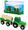 BRIO 33799 Traktor mit Holz-Anhänger