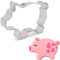 Keksausstecher Schwein, Glück, Glücksbringer, Neujahr - 10,8 cm - Ausstechformen von Ann Clark USA