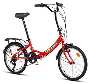 Moma Bikes Unisex första klass vit hopfällbar cykel