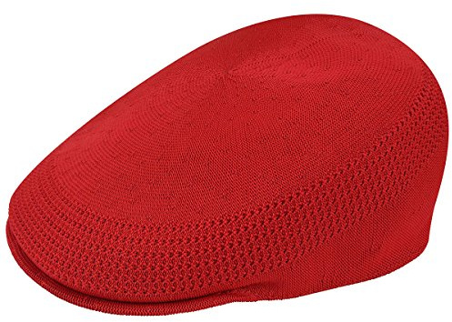 Kangol Tropic 507 Ventair Flat Cap by Herrar - sommarkeps keps med skärm Sommar Vår-sommar - XXL (62-63 cm) röd