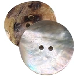 BOTIBOTON - Natürliche Muschelknöpfe aus Perlmutt - AKOYA - Verschiedene Größen - Hergestellt und versandt aus Spanien - 25 mm