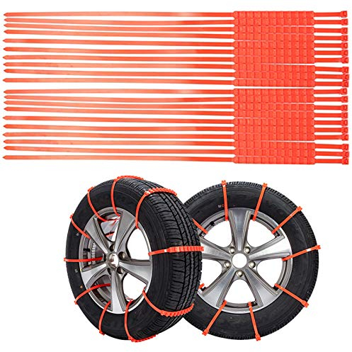 Honeyhouse, set di catene da neve universali, fascette antiscivolo per pneumatici invernali, per auto, camion, SUV, veicoli di emergenza