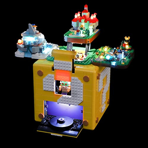 BRIKSMAX Led Beleuchtungsset für Lego Super Mario Super Mario 64 Question Mark Block - Compatible with Lego 71395 Bausteinen Modell - Ohne Lego Set