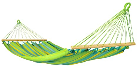 La Siesta® Alisio Lime – Weather-Resistant Single Spreader Bar Hammock