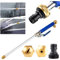 Jorzer High Pressure Water Nozzle Sprayer with 2 Brass Nozzles, Aluminum Alloy Body, Blue
