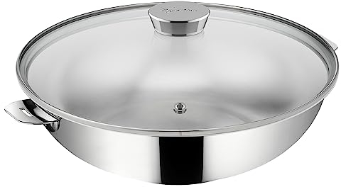 Wok Avec Couvercle 26cm Inox - 12138042026