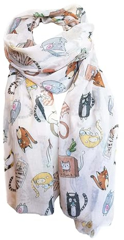 J26 lätt sommar sidenduk med katt hund motiv XL halsduk silkesscarf silkescarf katt hund halsduk högkvalitativt glitter, Beige, 180 x 75cm