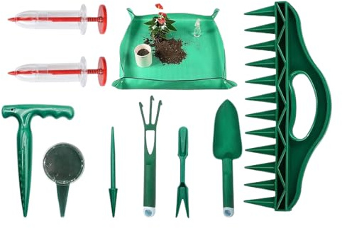 Hiemible Outils De Jardinage,Épandeur Manuel pour Jardinage,Tapis de Plantation - pour Légumes Tomates Poivrons Fleurs Culture Intérieur Extérieur