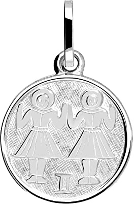 Zodiac Round – stjärntecken hänge 925 [silver], Sterlingsilver, Ej tillämpligt