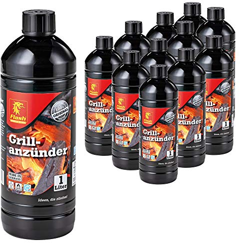 Boomex Flash Líquidos Encendedores Enceradas de Fuego BBQ Barbacoa Parrilla selección, Número:12 L