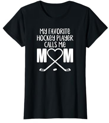 Raqueta de Hockey Corazón Pucking Mum Camiseta