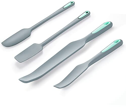To encounter Silicone Spatula Set, Rubber Blender Spatula, Jar Spatula for Baking Mixing and Stirring, Nonstick, Heat Resistant and Dishwasher Safe, Set of 4
