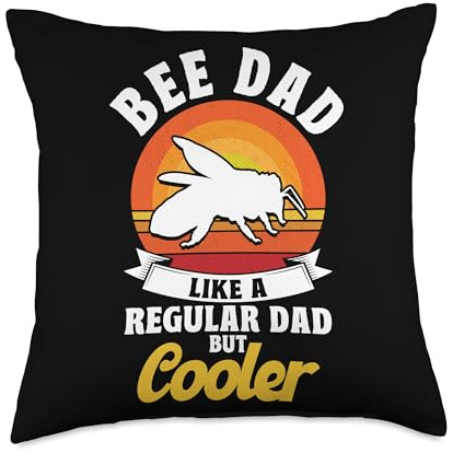 Beekeeping Bee Dad Like A Normal Dad But Cooler Beekeeper Throw Pillow