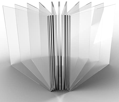 RESHEIM 2-20 mm Acrylglas Platte Transparent Zuschnitt nach Maß Glasklar Materialstärke und Größe wählbar PMMA hochwertige GS Qualität (1000 x 500 mm, Materialstärke: 2 mm)