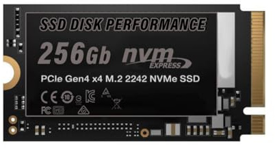 MULTIMEDIA Shopping SSD PCIe NVMe Gen 4x4 da 256Gb M2, Unità a Stato Solido Interna, compatibile con slot 2242, alta velocità di trasferimento dati, solo per uso professionale, gar. Italia