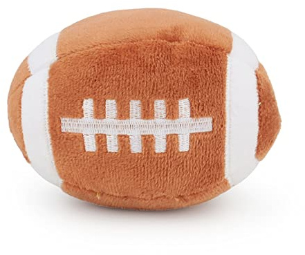 TONYFY Jouet pour chien - Jouet couineur en peluche pour chiots et petits chiens, Entraînement interactif et dentition - Balle de rugby pour animaux de compagnie