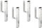 ALBERTS 4er-Set 214432 U-Pfostenträger für L-Randsteine für Vierkantholzpfosten, Stahl, feuerverzinkt, lichte Breite 90 mm, Länge 410 mm