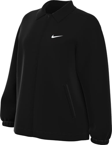 Nike Damen W Nsw Esstl Wvn Uv Hbr Cch Jkt Jacket, Black/White, L EU