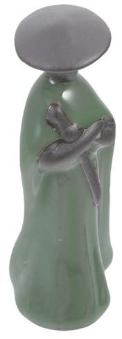 Happyyami Figurine de samouraï miniature statue de bonsaï plante verte Samouraï Ornement japonais pour bonsaï et statue décorative pour bureau unique pour décoration