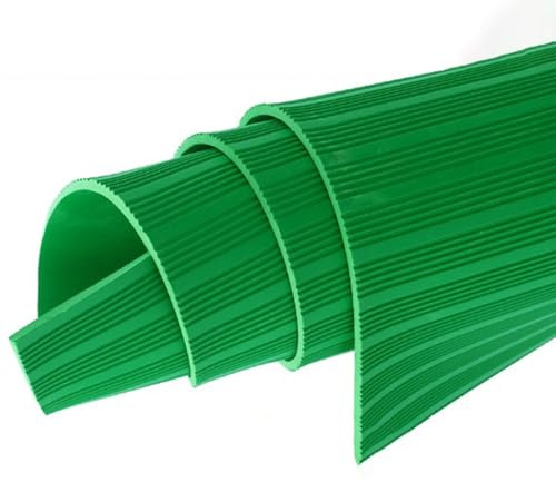 3 mm Thick Non-Conductive Insulating Switchboard Mat, 6 kV Non-Slip Insulated Rubber Floor Mats, Dielectric High Voltage Protection Matting(Green,L x W-4.6x1m (15.1x3.3ft))