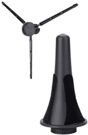 Hemobllo Soporte para Clarinete y Oboe Trípode Metálico Resistente Diseño Compacto Portátil Accesorio Duradero para Músicos para Uso Interiores y Exteriores