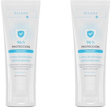 BILANS+ Crema Desodorante Antitranspirante, 96 Horas de Protección Avanzada (2)