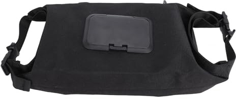Pongnas Porta Salviette da Campeggio Portatile Dispenser per Salviette da Viaggio Custodia per Salviette Umide Sospesa con Design Estraibile per Ufficio Auto Campeggio All'aperto (BLACK)